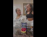 Mom tells daughter theres food at home