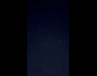 Rocket debris light trail on the sky