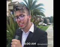 News weather reporter does a report on Hurricane Dorian