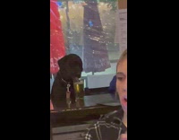 Collab BitchMP - Black dog drinks beer at bar until owner notices