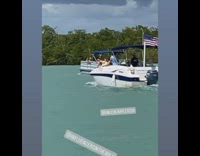 Woman Twerks on Boat at Lake 