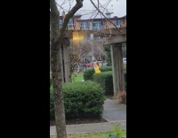 Woman with yellow sash dance at the park Part 2