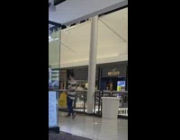 Indoor mall music video two guys Hollister 