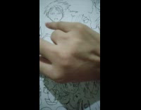 Bones and veins moves inside the back of the hand