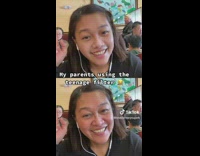 Parents Smile at Camera for Teenager Filter