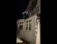 Collab Kale Salad IG - Guy jumps off roof breaks table