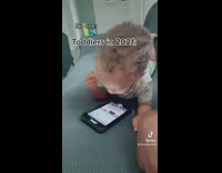 Toddlers in 2021 sing to Tik Tok audios 