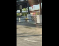 Girl green hair dance parking lot karen