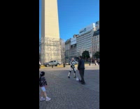 Woman white costume tiktok music dance video