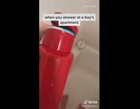 when you shower at a boys apartment