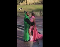 Couple with Elf Ears Poses for Photoshoot at Park