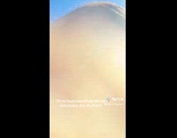 Woman on the boat with hair wig