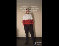 Guy closes eyes dances like lil kim 