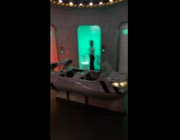 Collab Clips MPUGC - Woman amazed by space themed bathroom 