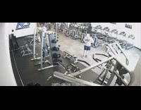 Collab FunBestVids - Guy resistance band snaps fail indoor gym