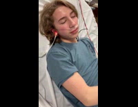 Teen woozy from anesthesia cusses