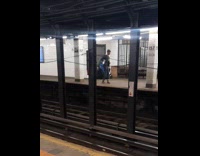 Collab Subway Creatures - Man dances like Michael Jackson at subway