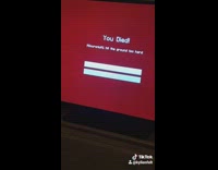 (3RD PARTY CONTENT) Girl cries next to wall to sad song after she dies in minecraft