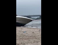 Submitter shows yacht tied to another boat