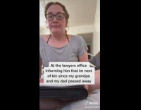 Girl grey shirt skit at lawyers office