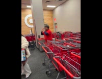 Man films target employee dance to music