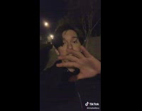 Guy walking out at night alone has man run towards him