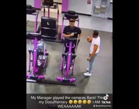 Collab BitchMP - Guy black shirt on elliptical running getting faster