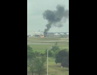 Submitter sees fire at airport