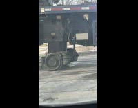 Truck turns into train to ride train tracks 