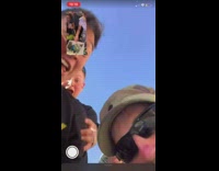 Guy finds out baby gender while on deployment facetime 
