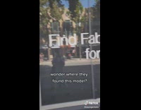 Collab BitchIG2 - Window poster of woman with popped out eye