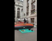 Girl jumps over spinning red bar fail 