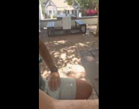 Bird poop fell on man at table