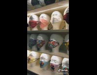 Covid face masks store in shopping mall