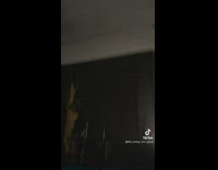 Girl shows off kitchen destroyed by small fire 