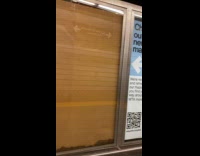 Submitter shows sign about map on board