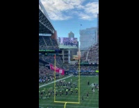 Hawk got tangled with football field goal net