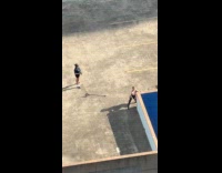 Woman sexy photoshoot at the rooftop corner