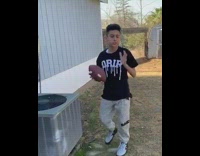 Football throw prank