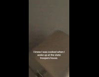 Filmer woke up inside state trooper house