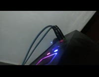 Small light float on PC power button