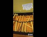 Couple laying on mattress looking at unconstructed bed