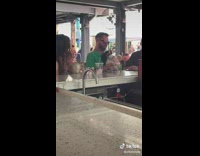 Collab Clips mpugc - Dog and cat at bar dancing held by owner