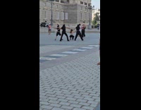 Four women dance group shoot at park