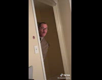 Guy comes into room supper on table leaving