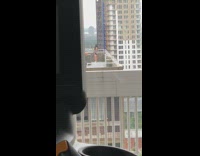 Collab IITW - Woman gray top selfie photo shoot rooftop