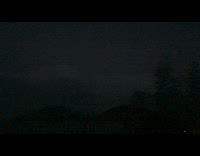 Lightning on night sky slow motion