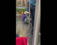 Subway passenger plays with pocket knife on train 