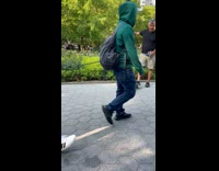 Collab winy - Old man with skateboard pose beside pole