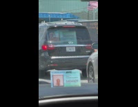 Car vanity plate reads livngood 